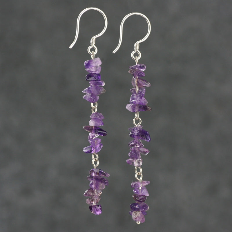 Amethyst long super fairy earrings for women Bohemian transparent red agate slimming earrings